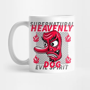 japanese tengu (evil) mask Mug